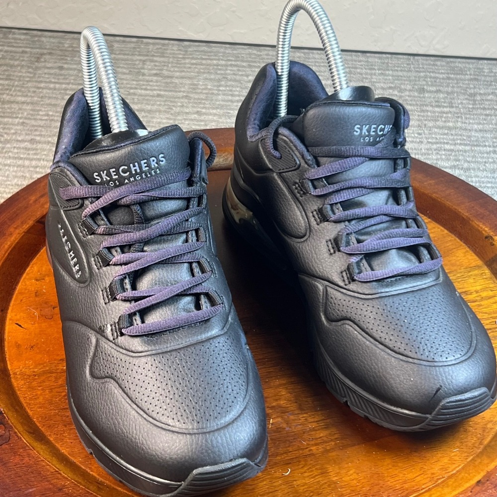 Skechers Uno Stand on Air Womens Sneakers 155543TX Athletic‎ Walking Black 8.5